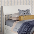 Norla Twin Wood Platform Bed with Footboard and Drawers in White