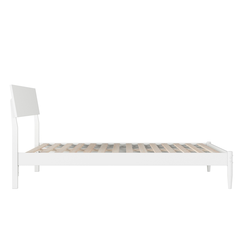Bradford Full Wood Platform Bed in White