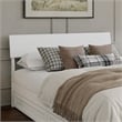 Norla Queen Wood Platform Bed with Footboard and Drawers in White
