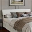 Norla King Wood Platform Bed with Footboard and Drawers in White