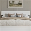Norla King Wood Platform Bed with Footboard and Drawers in White