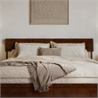 Norla King Wood Platform Bed with Footboard and Drawers in Walnut