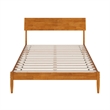 Bradford Full Wood Platform Bed in Light Toffee
