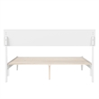 Bradford Queen Wood Platform Bed in White