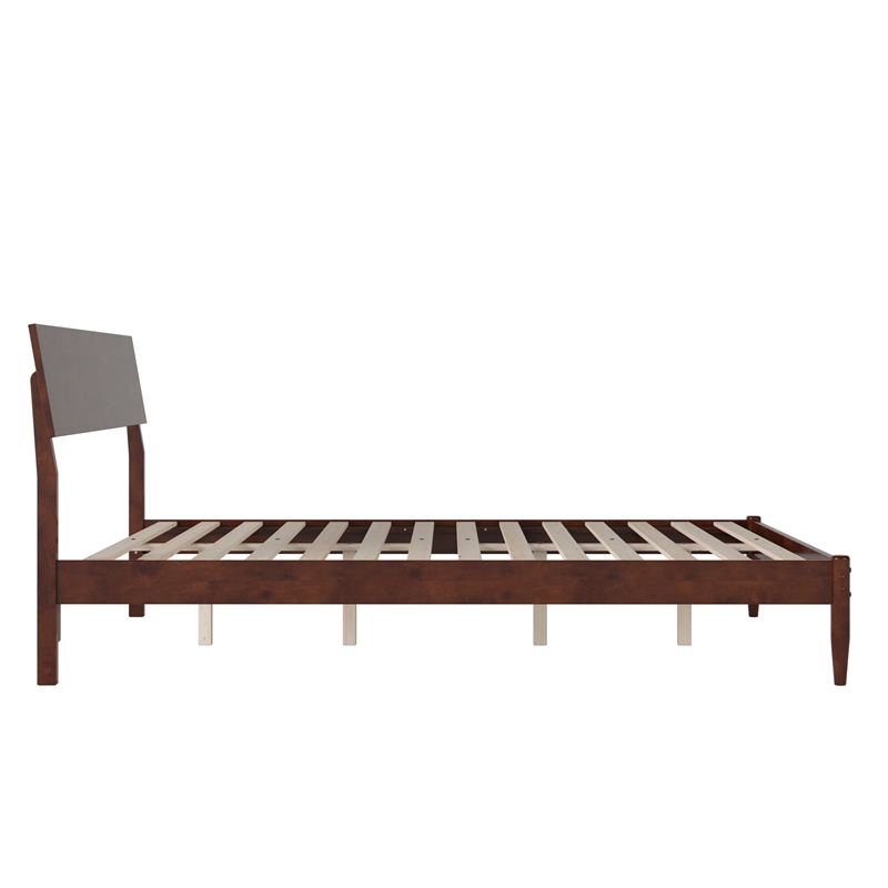 Bradford Queen Wood Platform Bed in Walnut