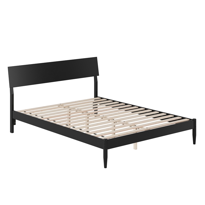 Bradford Queen Wood Platform Bed in Black