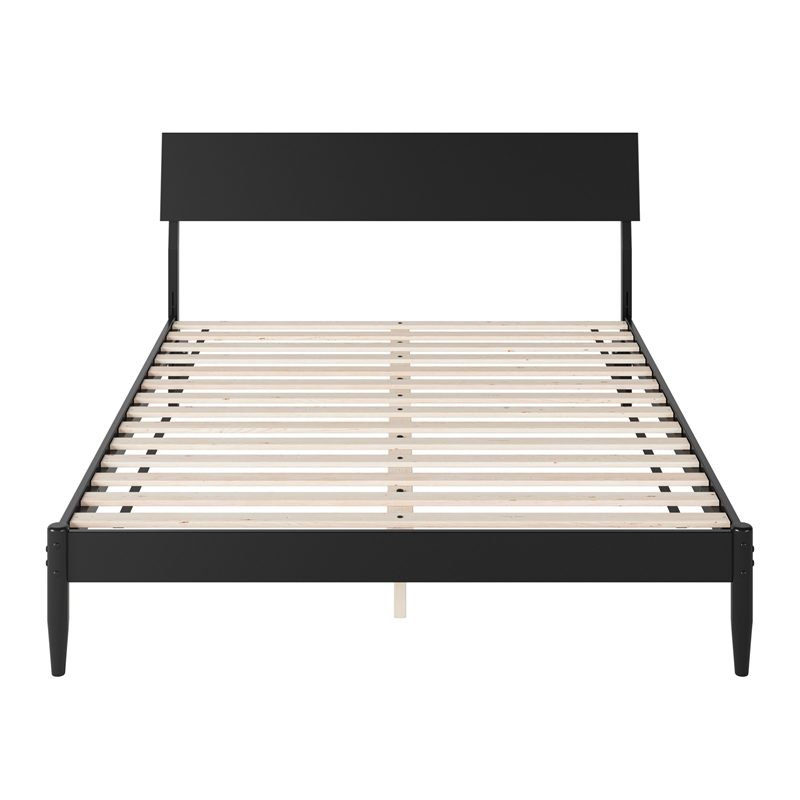 Bradford Queen Wood Platform Bed in Black
