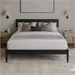 Bradford Queen Wood Platform Bed in Black