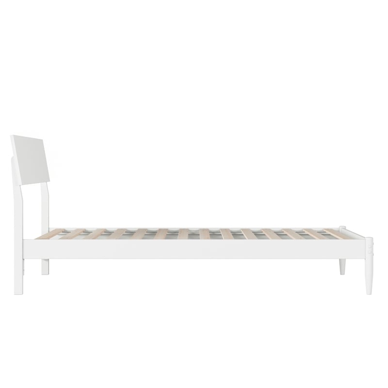 Bradford Twin XL Solid Wood Platform Bed in White