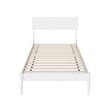 Bradford Twin XL Solid Wood Platform Bed in White