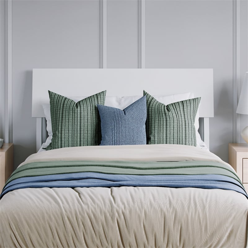 Bradford Twin XL Solid Wood Platform Bed in White