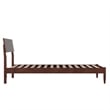 Bradford Twin XL Wood Platform Bed in Walnut
