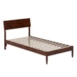 Bradford Twin XL Wood Platform Bed in Walnut
