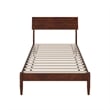 Bradford Twin XL Wood Platform Bed in Walnut