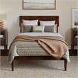 Bradford Twin XL Wood Platform Bed in Walnut