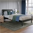 Bradford Twin XL Wood Platform Bed in Black