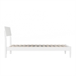 Bradford Twin Wood Platform Bed in White
