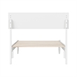 Bradford Twin Wood Platform Bed in White