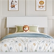Bradford Twin Wood Platform Bed in White