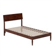 Bradford Twin Wood Platform Bed in Walnut