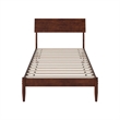 Bradford Twin Wood Platform Bed in Walnut