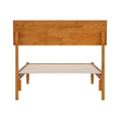Bradford Twin Wood Platform Bed in Light Toffee