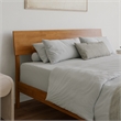 Bradford Queen Wood Platform Bed in Light Toffee