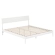 Bradford King Wood Platform Bed in White