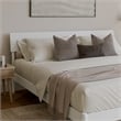 Bradford King Wood Platform Bed in White