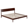 Bradford King Wood Platform Bed in Walnut