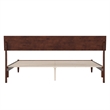 Bradford King Wood Platform Bed in Walnut