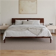 Bradford King Wood Platform Bed in Walnut
