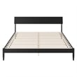 Bradford King Wood Platform Bed in Black