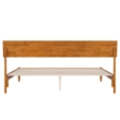 Bradford King Wood Platform Bed in Light Toffee