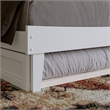 Phoenix Queen Solid Wood Platform Bed with Twin XL Trundle in White