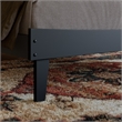 Phoenix King Size Solid Wood Platform Bed with Drawers in Black