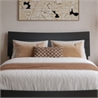 Phoenix Full Solid Wood Platform Bed with Twin Trundle in Black