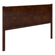 AFI Aveline King Size Mid-Century Panel Solid Wood Headboard in Walnut