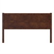 AFI Aveline King Size Mid-Century Panel Solid Wood Headboard in Walnut