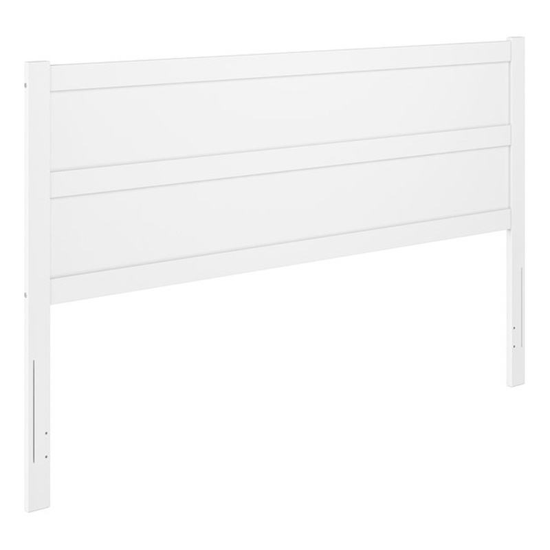 AFI Aveline King Mid-Century Panel Solid Wood Headboard in White