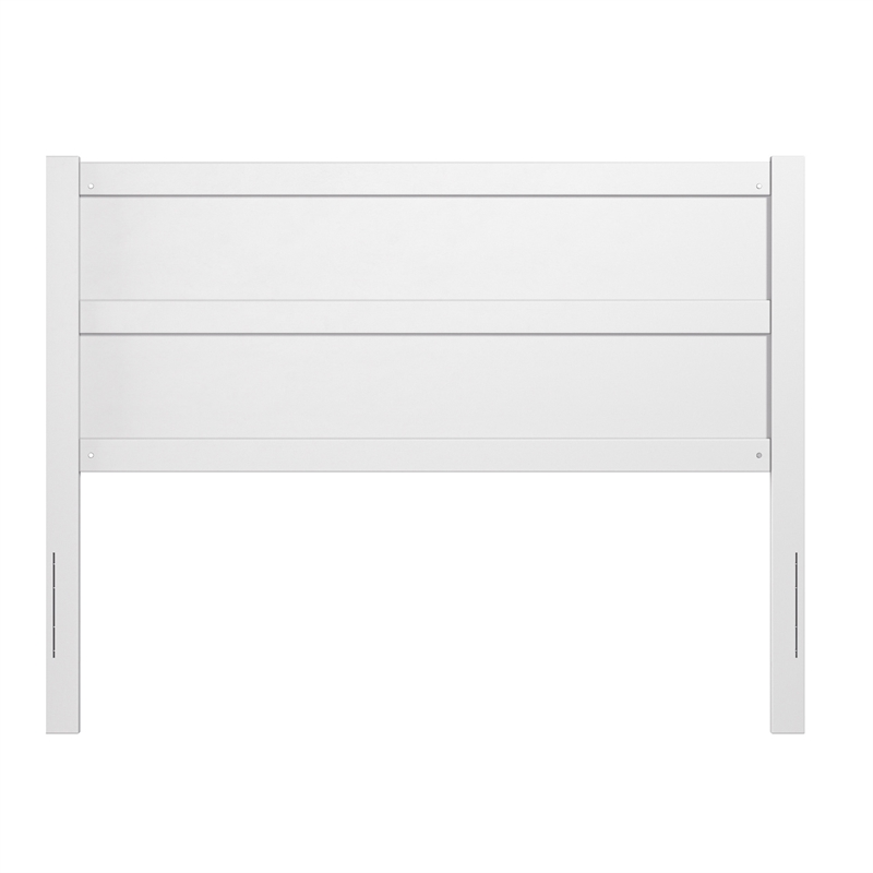 AFI Aveline Queen Size Mid-Century Panel Solid Wood Headboard in White