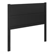 AFI Aveline Full Mid-Century Panel Solid Wood Headboard in Black