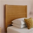 AFI Aveline Twin Mid-Century Panel Solid Wood Headboard in Light Toffee