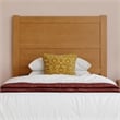 AFI Aveline Twin Mid-Century Panel Solid Wood Headboard in Light Toffee