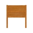 AFI Aveline Twin Mid-Century Panel Solid Wood Headboard in Light Toffee