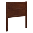 AFI Aveline Twin Mid-Century Panel Solid Wood Headboard in Walnut