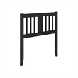AFI Finley Twin Slatted Solid Wood Headboard in Black