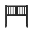 AFI Finley Twin Slatted Solid Wood Headboard in Black