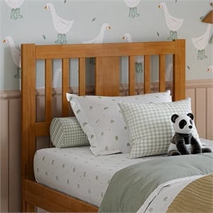 AFI Finley Twin Slatted Wood Headboard in Light Toffee