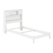 Denver Twin XL Wood Foundation Bed in White
